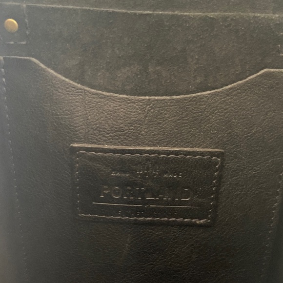 Portland Leather Black tote bag - Picture 4 of 10